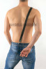 Çapraz Erkek Deri Pantolon Harness - Çapraz Bağlanan Deri Erkek Harness - APFTM30