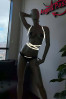 Kadın Fantazi İç Giyim Modelleri Rekflektörlü Harness - APFT198