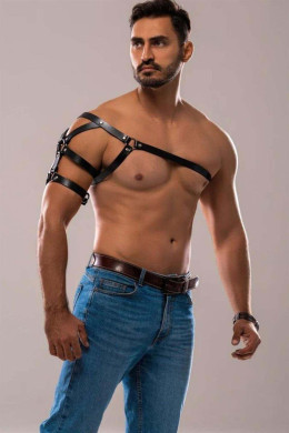 Tek Omuz Erkek Harness, Erkek Göğüs ve Omuz Harness - APFTM136